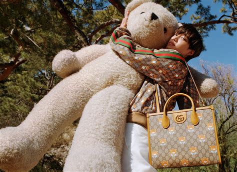 gucci kai teddy bear|gucci teddy bear bag.